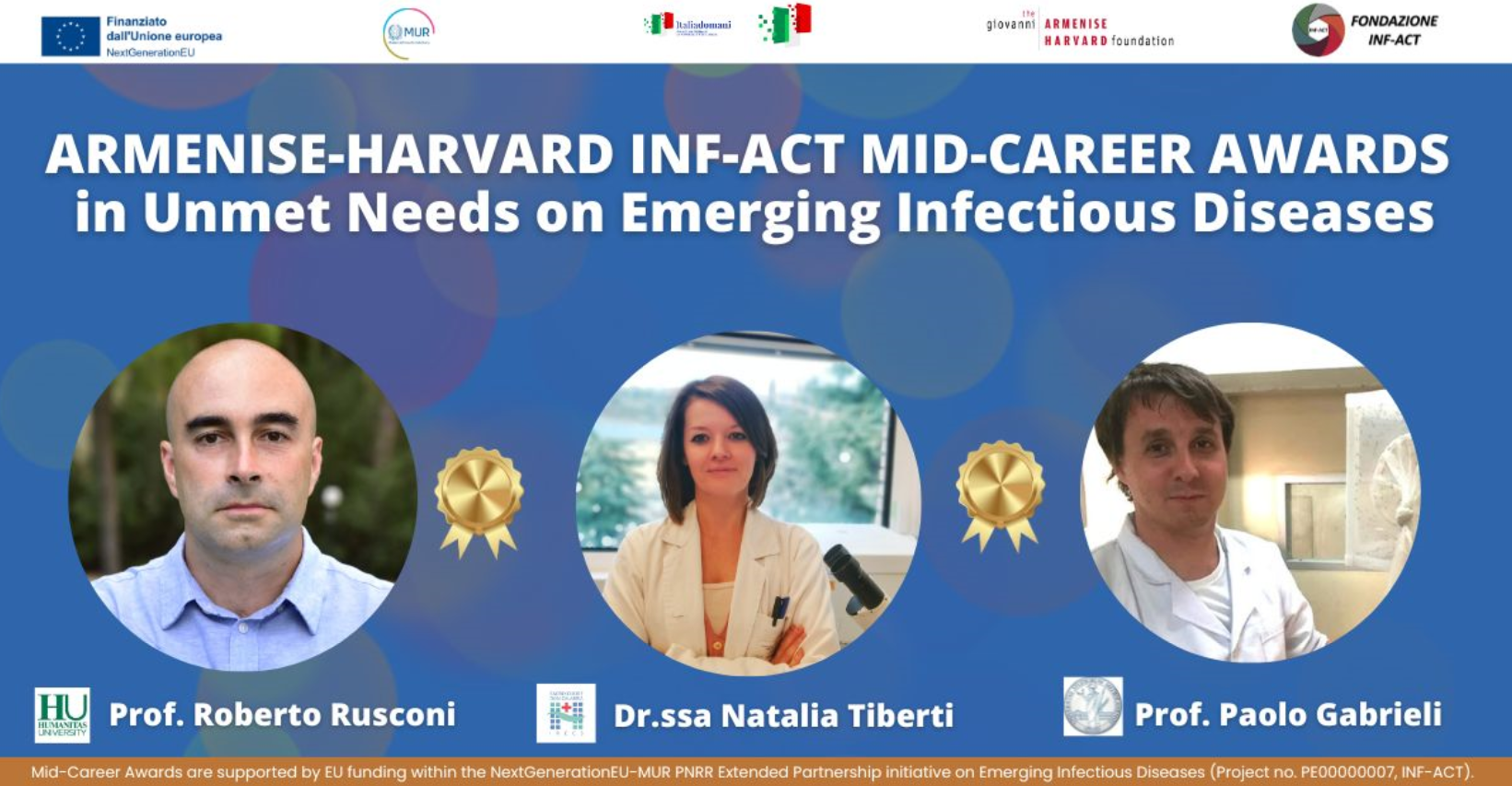 COMUNICATO STAMPA: LA FONDAZIONE INF-ACT ASSEGNA 3 BORSE MID-CAREER